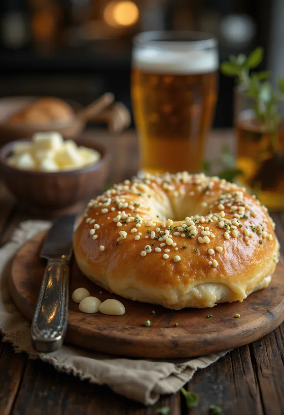 Frissen sült fehércsokis-mentás bagel