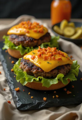 Harapós habanero burger tálalva