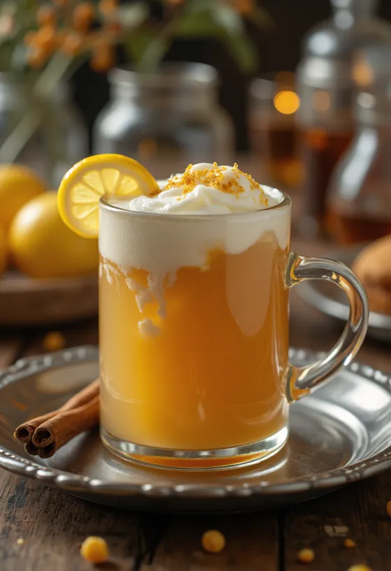 Hárslevelű cider pohárban tálalva
