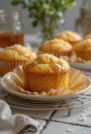 Karamellás muffin aranybarna tetejével