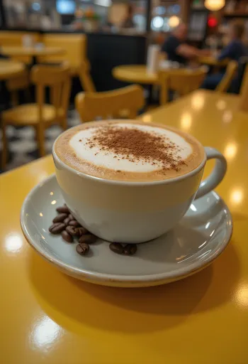 Mentás-fűszeres latte csészében
