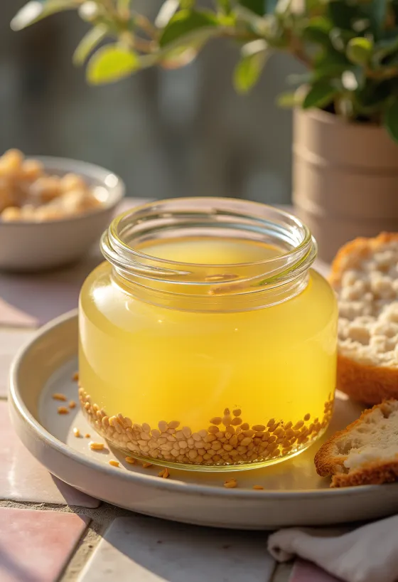 Szezámmagos ghee, frissen készítve