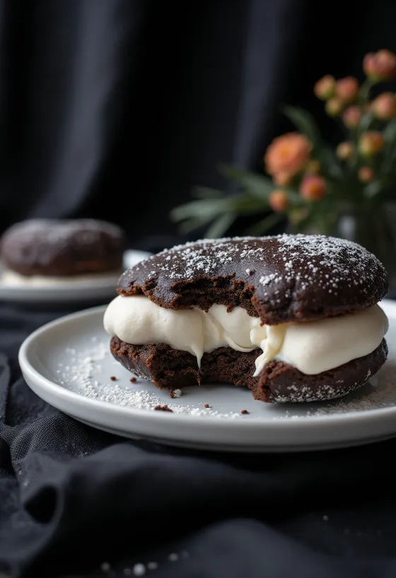 Whoopie Pie Doughnut frissen tálalva