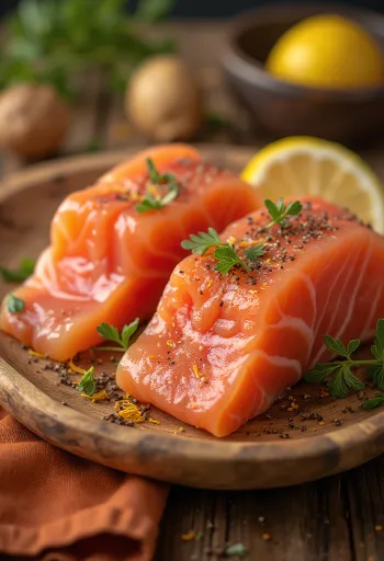 Gravlax korianderrel tálalva, finom és friss halétek
