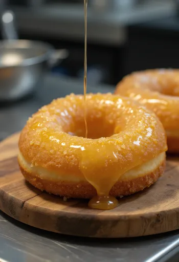 Honey Doughnut frissen tálalva