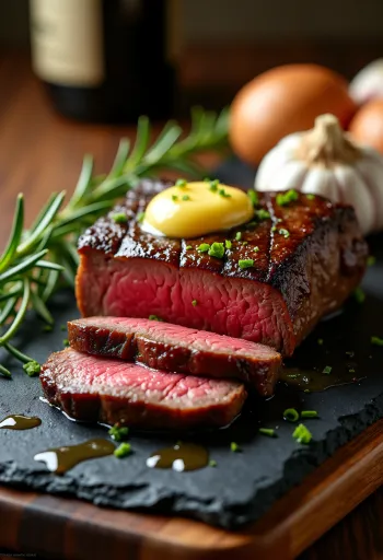 Keto fokhagymás vajas steak