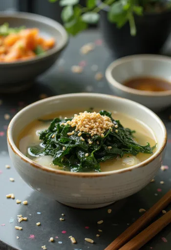 Vegán Miyeokguk, koreai tengeri moszatos leves