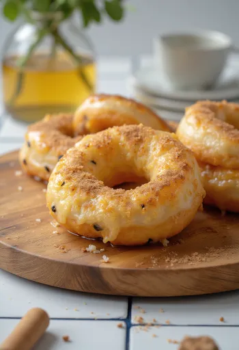 Wild Rice Doughnut frissen tálalva