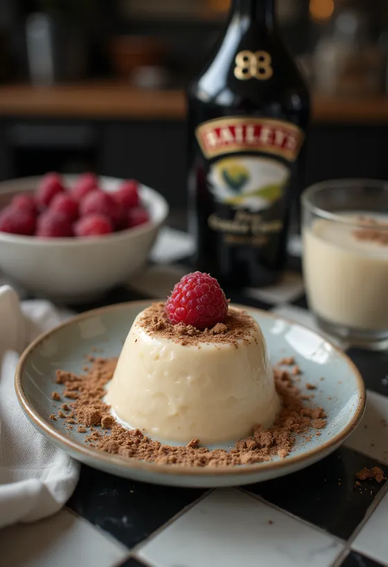 Bailey’s panna cotta pohárban