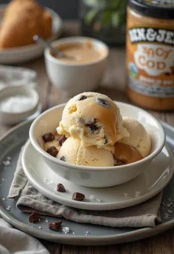 Ben & Jerry’s Salted Caramel Core fagylalt tálalva