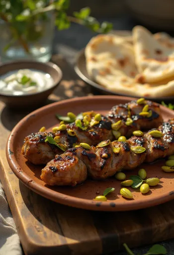 Fıstıklı Kebab grillezett pisztáciás bárányhússal