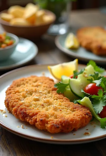 Keto bécsi szelet citrommal