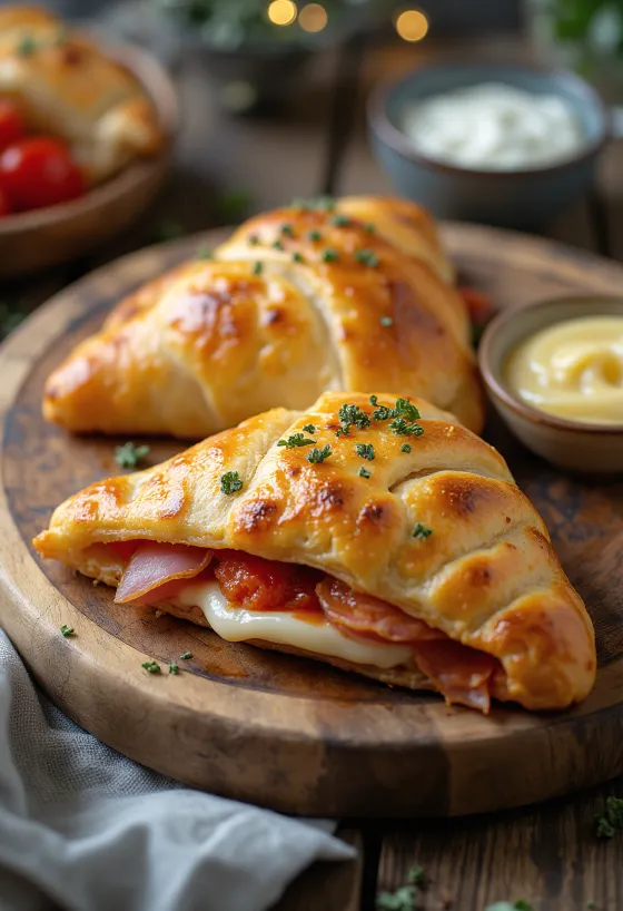 Klasszikus olasz calzone töltött pizza