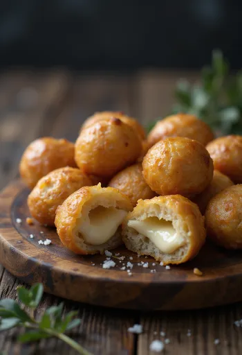 Leipäjuusto teljes kiőrlésű liszttel, tálalva frissen és ropogósan
