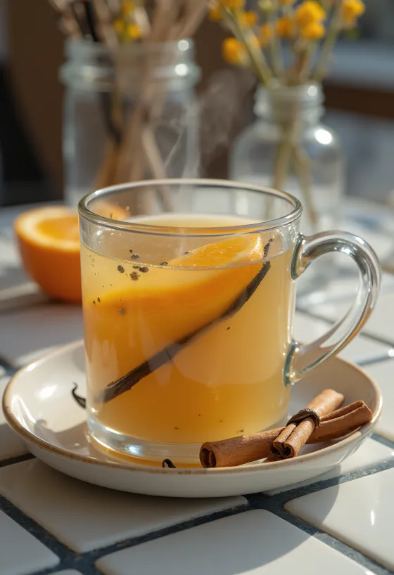 Vaníliás cider bögrében