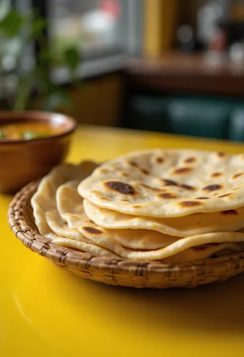 Autentikus indiai chapati teljes kiőrlésű lisztből