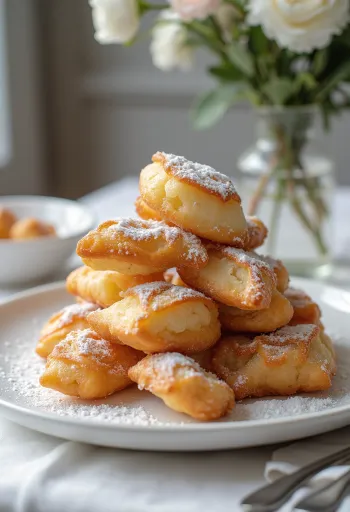 Schmalzkuchen német fánk tálalva