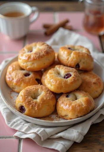 Eccles cake alma és fahéj töltelékkel, leveles tészta