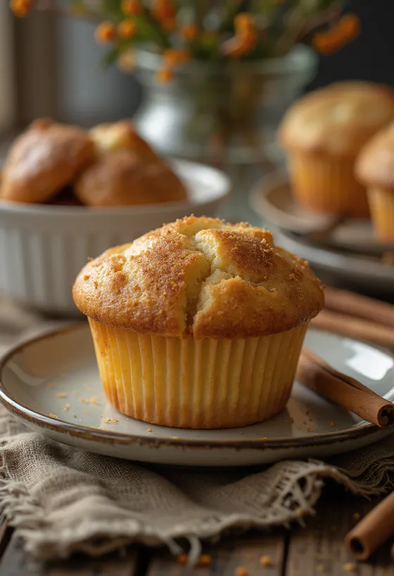Frissen sült fahéjas cupcake