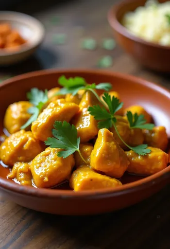 Keto burmai gyömbéres csirke tálalva