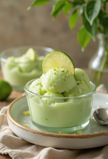 Lime-os parfé tálalva