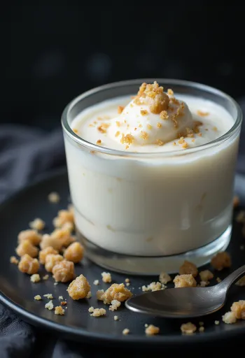 Borsmentás panna cotta pohárban