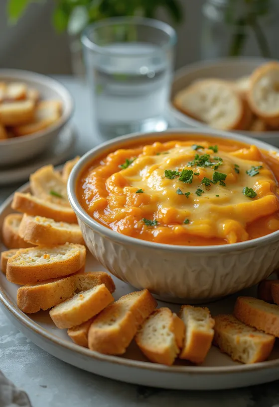 Pav bhaji fondu, reszelt cheddar sajttal tálalva