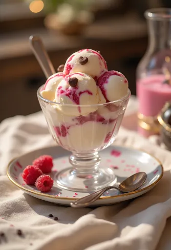 Baskin-Robbins Love Potion 31 fagylalt tálalva