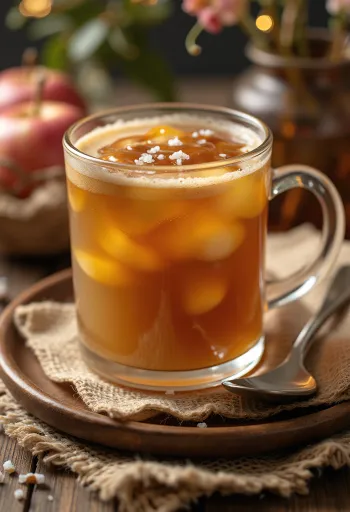 Karamellás almás cider tálalva