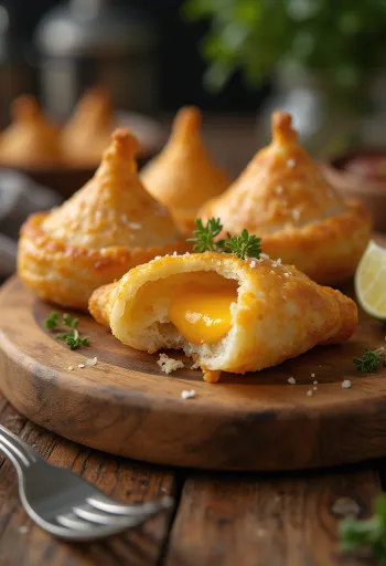 Coxinha Cheddar sajttal, ropogós cheddar sajttal töltött brazil étel