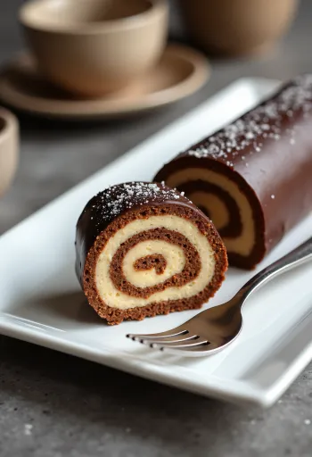 Keto hamis gesztenyés rolád