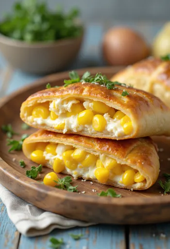 Kukoricás calzone aranybarnára sütve