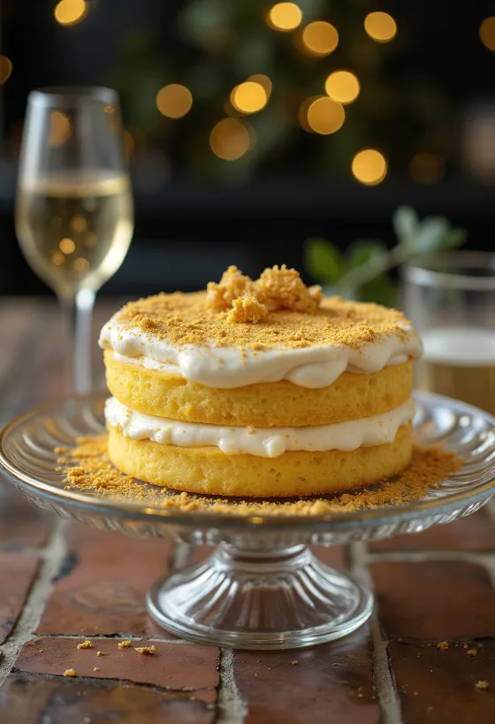 Arany színű torta elegáns díszítéssel