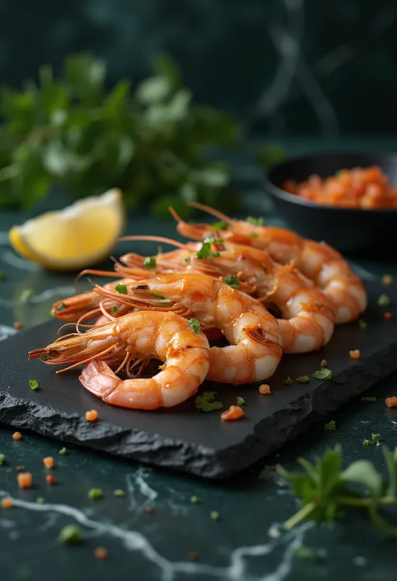 BBQ füstölt rák friss fűszerekkel