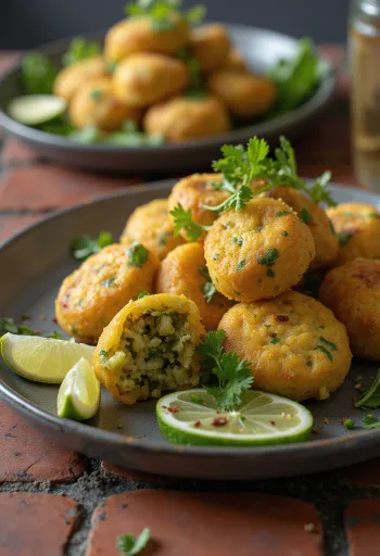 Coxinha falafellel, ropogós falafellel töltött brazil étel