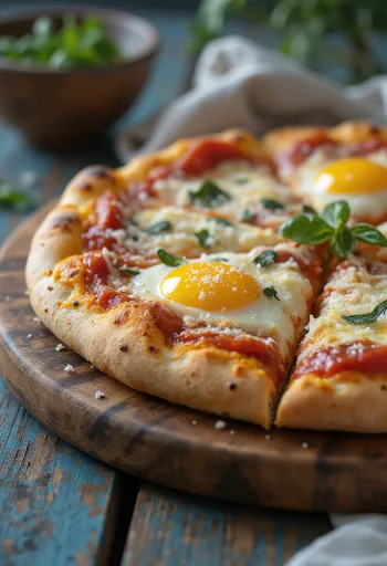 Pizza alla Parmigiana padlizsánnal és parmezánnal