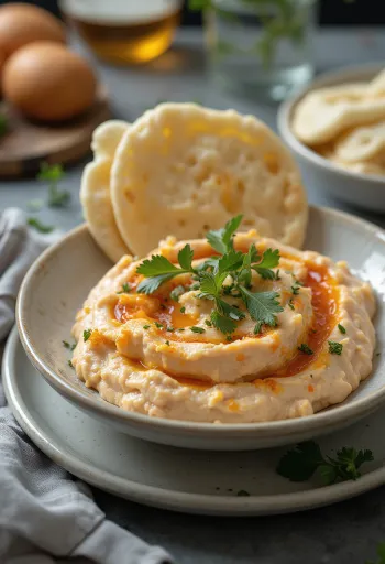 Tirokafteri petrezselyemmel, friss joghurttal és feta sajttal