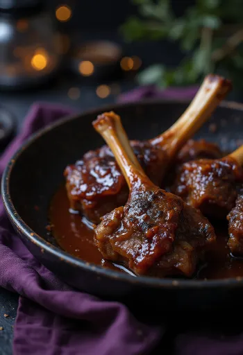 Füstölt BBQ marhafarok tálalva