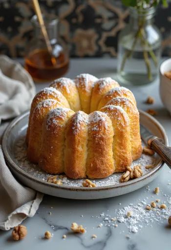 Panettone dióporral, gazdag dióval és finom vaníliás ízekkel