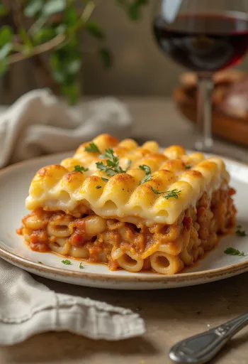 Pastitsio tálalva