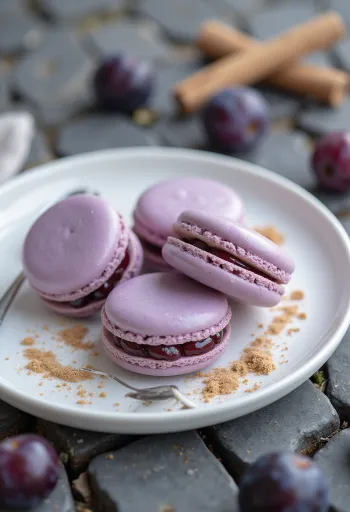 Szilvalekváros macaron