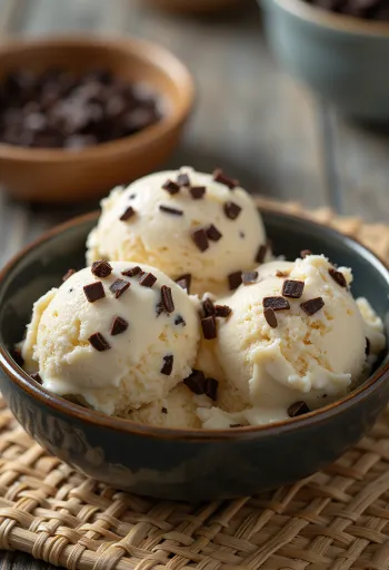 Chocolate Chip Ice Cream tálalva
