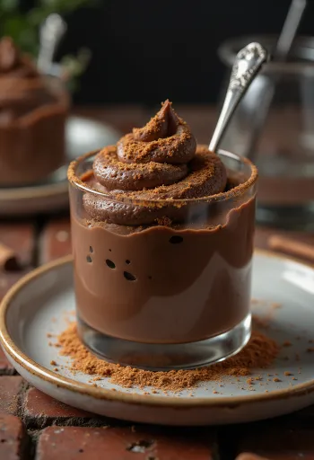 Fahéjas csokoládé mousse poharakban