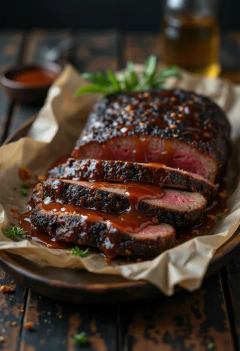 Füstölt BBQ marhahús barna cukros szósszal