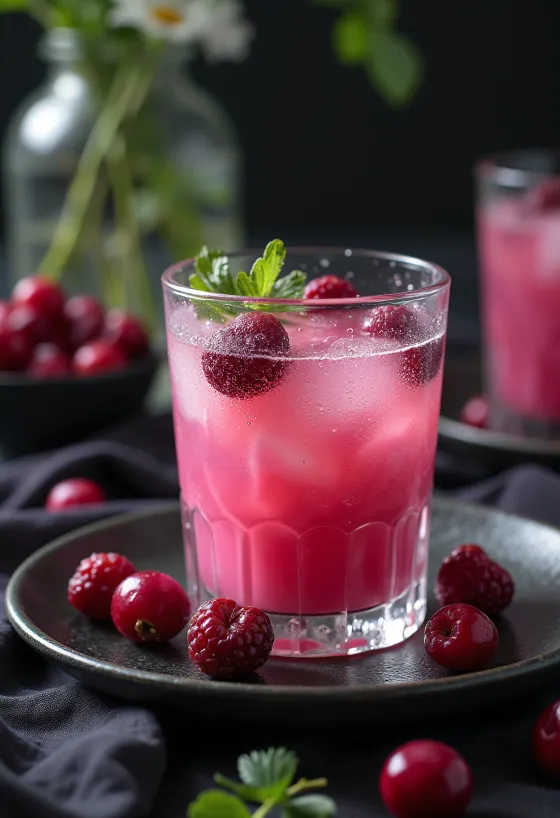 Probiotikus piros áfonya kefir, frissítő és tápláló
