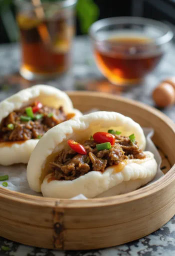 Beef Rendang Bao fűszeres marharaguval töltve