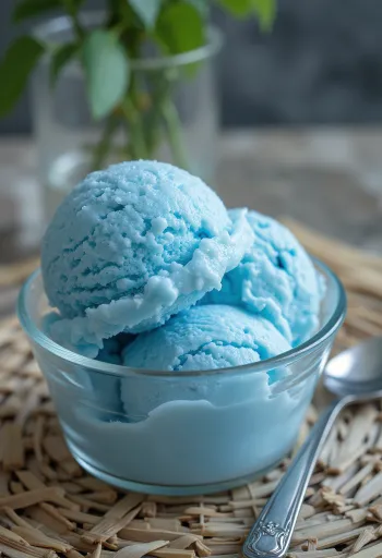 Blue Moon Ice Cream tálalva