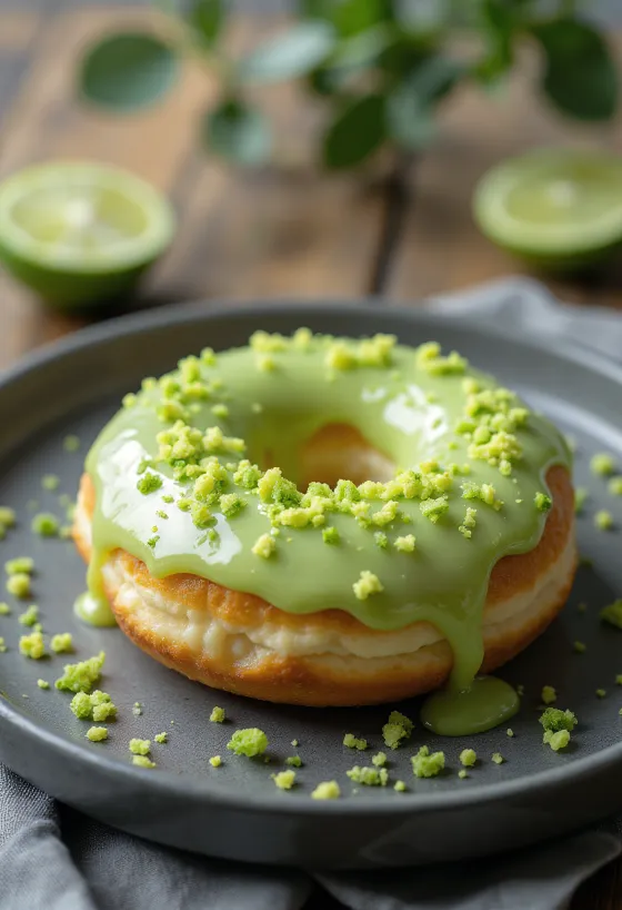 Key Lime Doughnut frissen tálalva