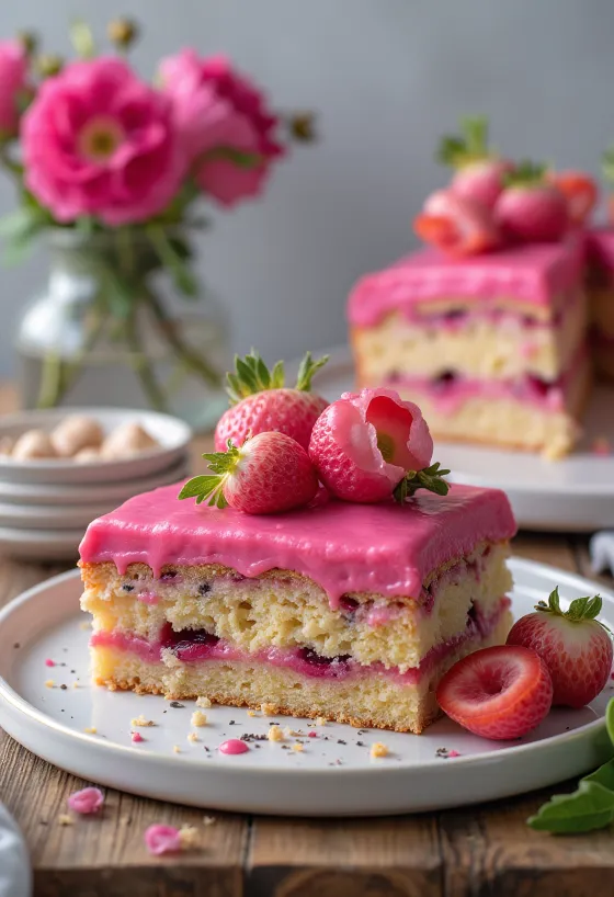 Mákos puncsos torta szeletekkel
