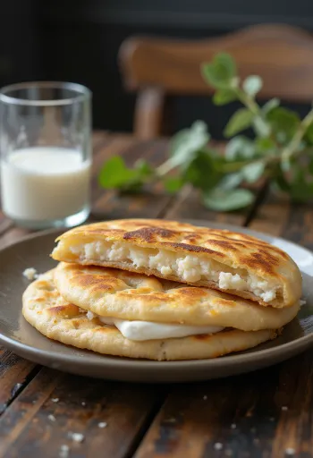 Arepa Andina koreai stílusú étel tálalva